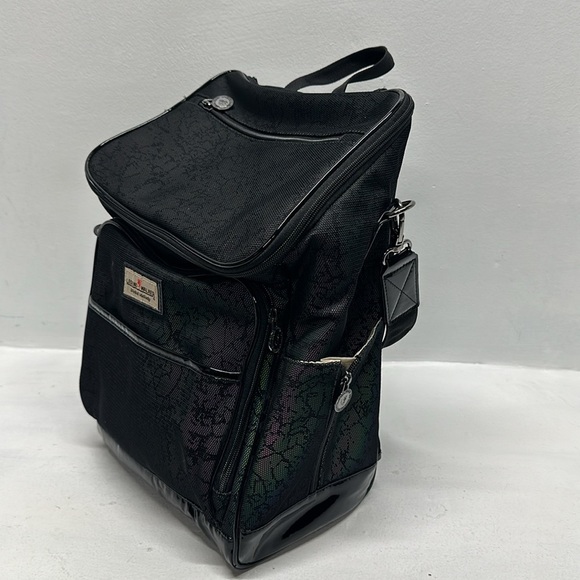 Legend Walker World Melody Shoulder Bag Travel Gym Floral Reflective Glow Black - Picture 4 of 10